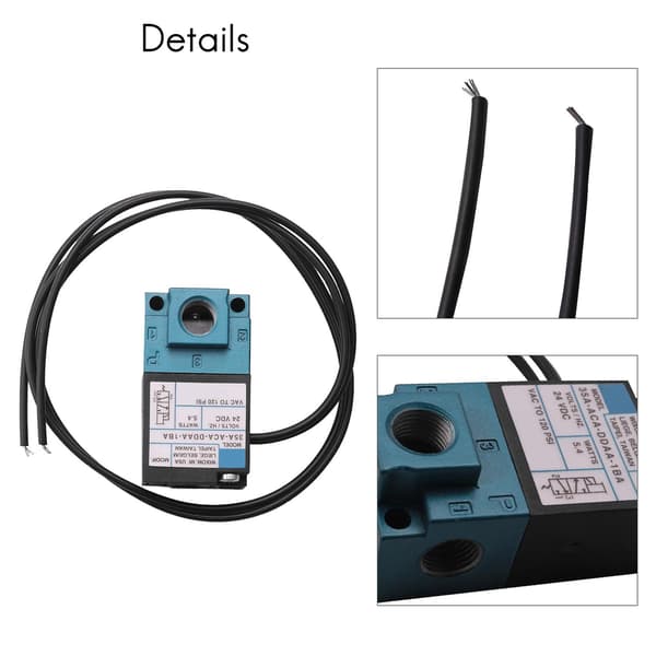 Dc 24v 5.4w Ecu 3-portars elektronisk boostkontrollmagnetventil 35a-aaa-ddaa-1ba med 3 st beslag