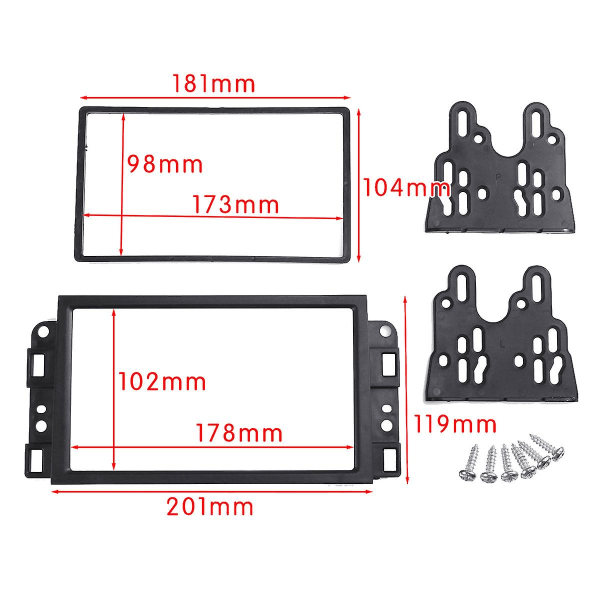 2Din Bilradio Fascia CD DVD Audio Instrumentpanel Ram för Captiva / / Gentra / AVEO