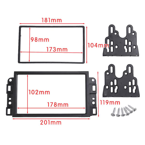 2Din Bilradio Fascia CD DVD Lyd Dashbord Panel Ramme for Captiva / / Gentra / AVEO