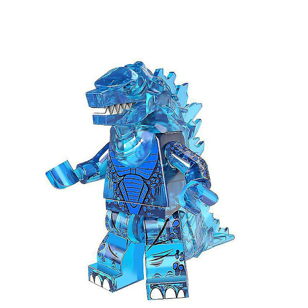 8 kpl Mini Godzilla -sarjan kokoonpantavissa olevia rakennuspalikkahahmoja lapsille, mekaaniset jää- ja laavagodzilla-lahjat