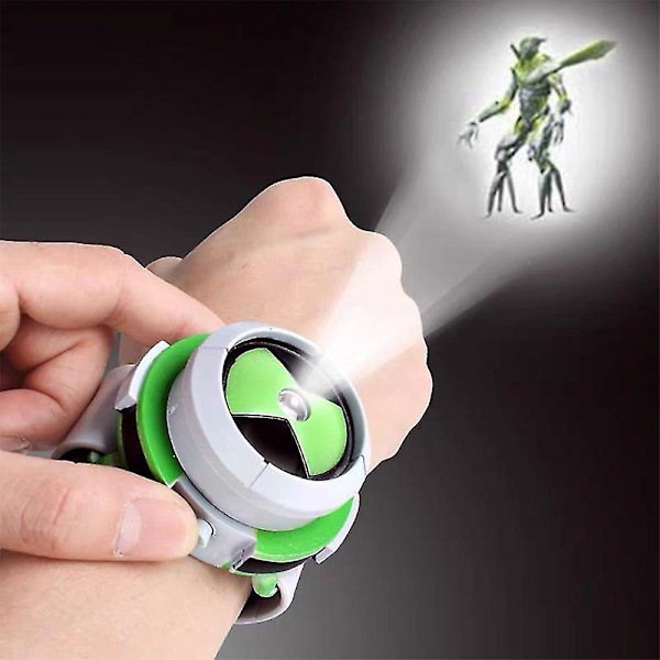 Ben 10 Omnitrix Projektor Klocka Armbandsur 16 Bilder Barn Leksak Present