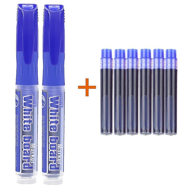 Blå raderbar Whiteboard Marker Pen Refills