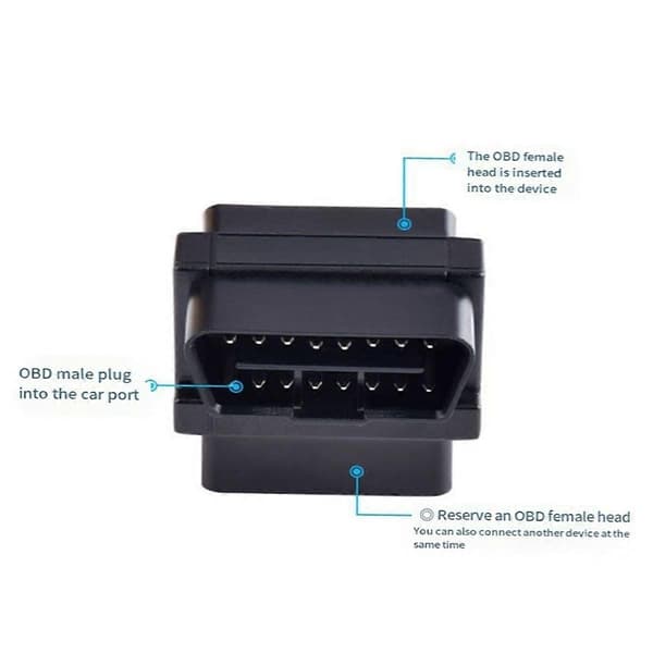 OBD Kabel Adapter OBD2 Adapter 16 Pin Han til 2 Hun Plug and Play Splitter Stik til Diagnost