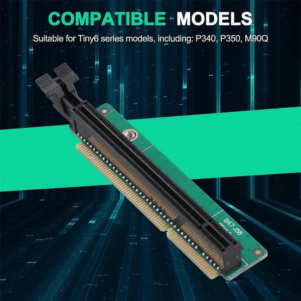 PCI-E 16X Grafikkort Adapterkort Tiny 6 Riserkort til Tiny6-serien Modeller P340 P350 M90Q PCIE Riserkort
