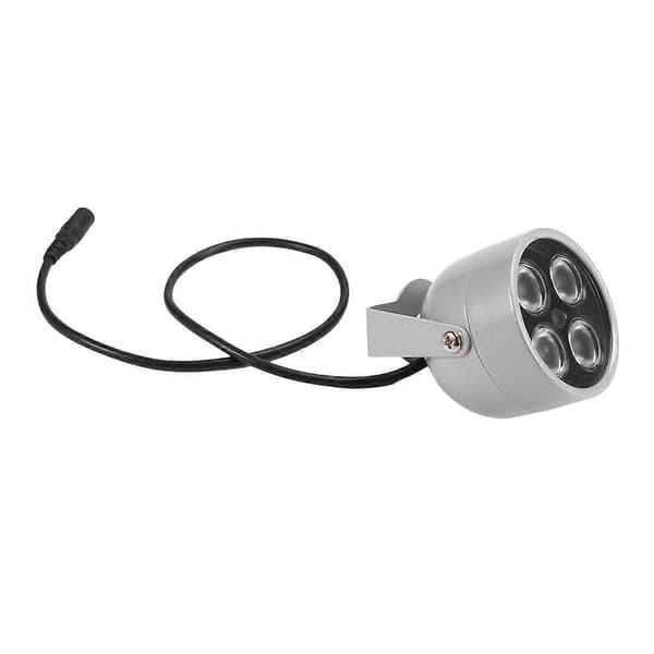 4 Array LED Infrarød Vanntett Nattsyn IR Illuminator Lys Fylllys DC 12V for Sikkerhetskamera