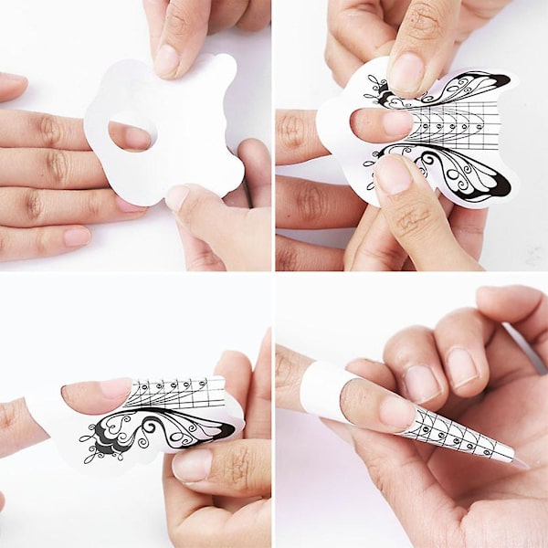 100 st nagelformar förlängningstips guide förlängning fransk diy-verktyg