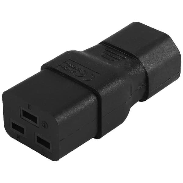 PDU UPS Virta IEC-uros C14 naarinainen C19 sovitin IEC C19 - C14 liitin
