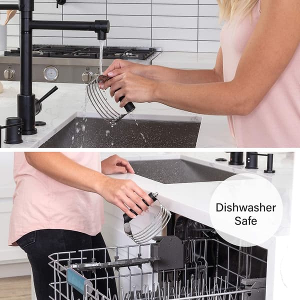 Dejblender, Professionel Top-Kagekniv Med Robuste Rustfrie Stålblade, Stor Størrelse, Sort