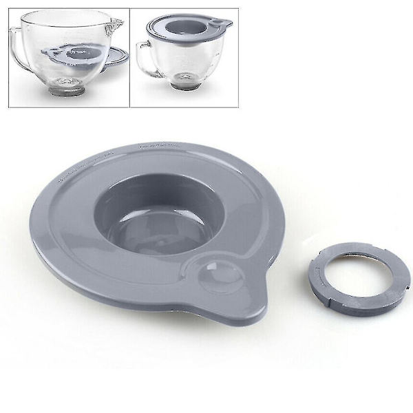 Tätningslock för lutande huvud för KitchenAid K5GB 5-liters mixer, glasbålshållare