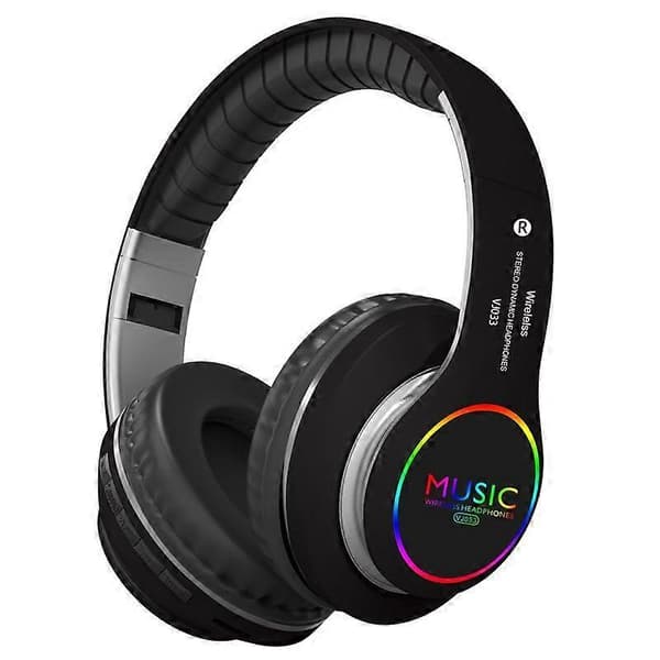 VJ033 Bluetooth 5.0 Øretelefon med LED & FM