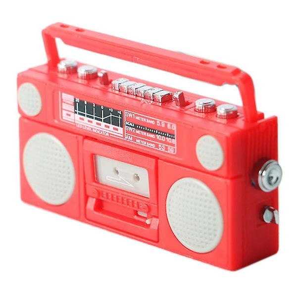 1:12 Huonekalu Radio Nauhuri R Retro Radio Nauhuri A