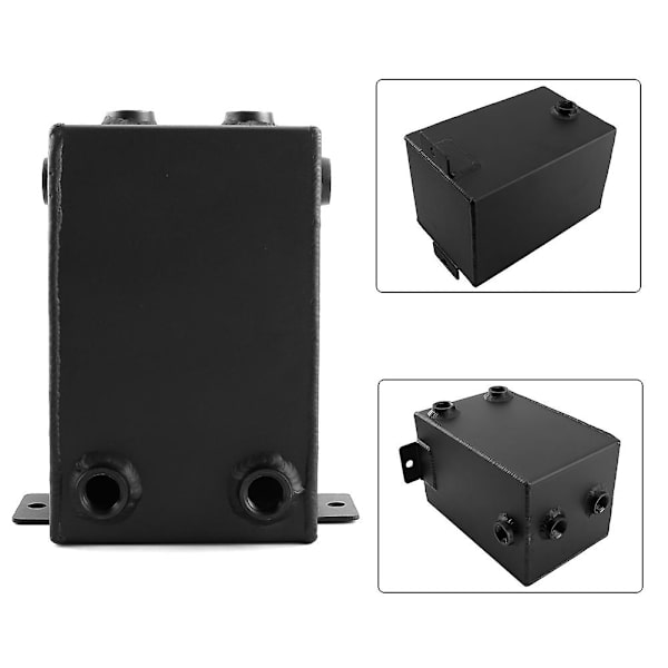 3L Aluminium Racing Bilbränsle Surge Tank Universal Bil Repacking Verktyg Svart