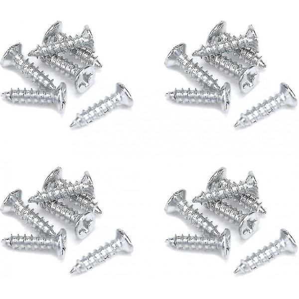 Vit fatbultlås i aluminiumlegering, 2 tum dörrlås med skruvar, 4-pack, ISQ