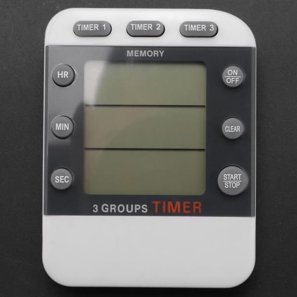 Digital Timer 100 Timmar Trippel Nedräkning/Uppräkning Klocktimer Kökstimer Med Lcd-Display Höglarm Magnetfäste