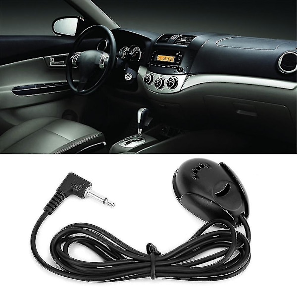 Mini Universal Bil 3.5 mm Audio Omdrejningsmikrofon Bærbar Ekstern Mikrofon til Bilradio Bil DVD Bluetooth Bilkit