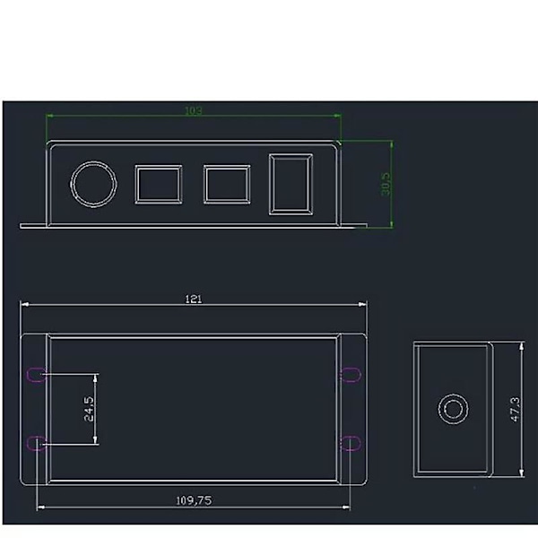 Dc 0-10v Dimmer Switch Seriekopplingsbar Synkroniseringskontroll Rotary På/av För 0/1-10v Dimbara Led-drivrutiner El