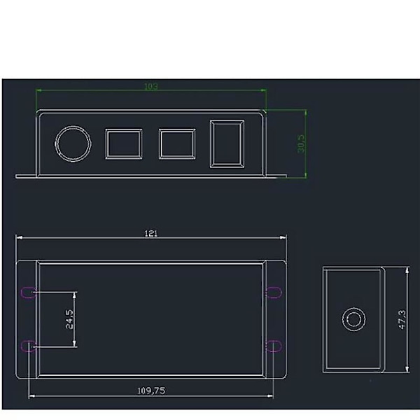 Dc 0-10v Dimmer Switch Seriekopplingsbar Synkroniseringskontroll Rotary På/av För 0/1-10v Dimbara Led-drivrutiner El