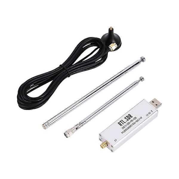 RTL SDR-mottaker V3 RTL2832U 0,1 MHz-1,7 GHz TCXO-mottaker med antenne