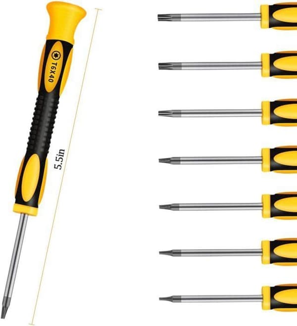Skruvmejselsats - YYV - TorxStarTx - 6 delar - Professionell precision - Verktyg för urmakeri