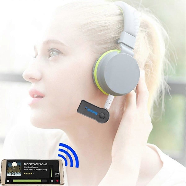 2-in-1 langaton Bluetooth-vastaanotin 3,5 mm:n Aux-äänimusiikkisovitin handsfree-toiminnolla USB B
