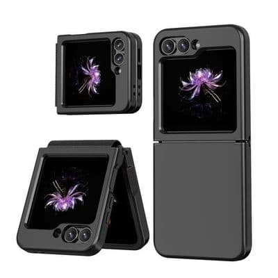 Telefoncover - Samsung Z Flip 6 - Fuld dækning - Sort - YYV Hard Case