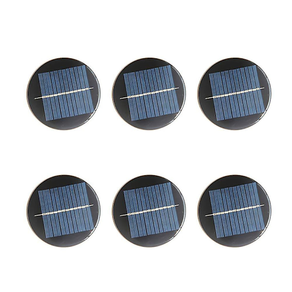 6 Pak 6v 80mm Mini Solcellepaneler - Batterilader