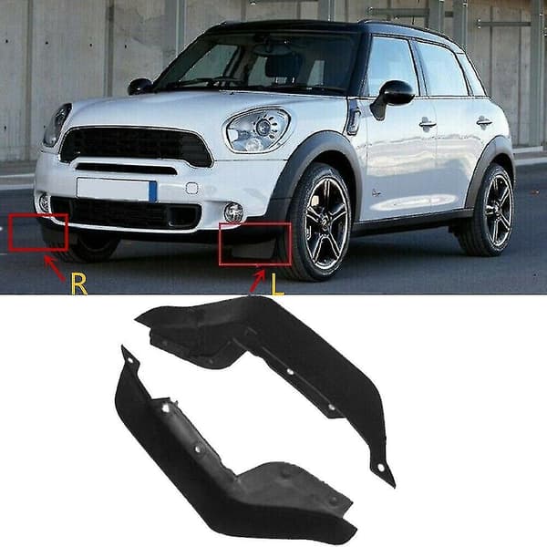 2 stk. Frontfanger Sprutskjold Mud Flap Guard Trykkleppe for MINI Cooper R60 R61 11-16