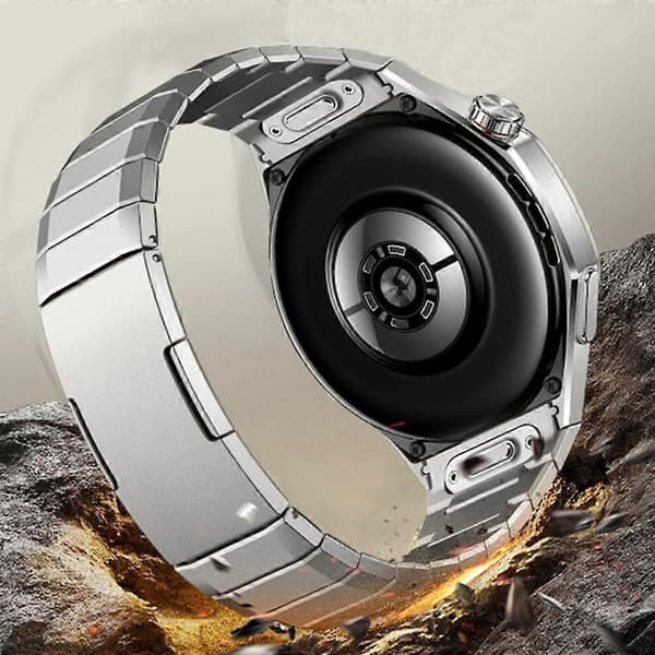 Til Huawei Watch GT 5 Pro 46mm Armbånd 1-Perle Titanium Legering Urrem Titanium