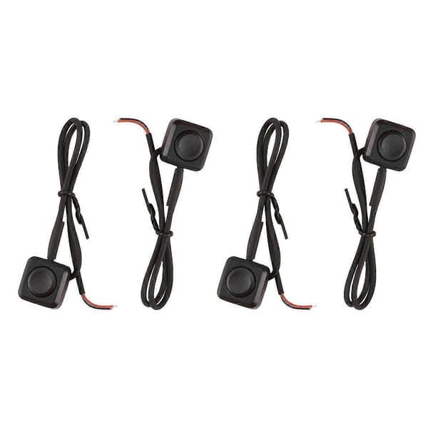 4 stk. Momentary Switch Momentary Trykknap ON Off Switch 12V 24V Overflademonteret Mini Knap Switch