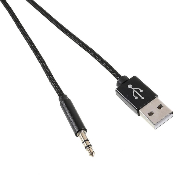 Lightning til 3.5 mm + USB-lading lydadapterkabel for iPhone iPad