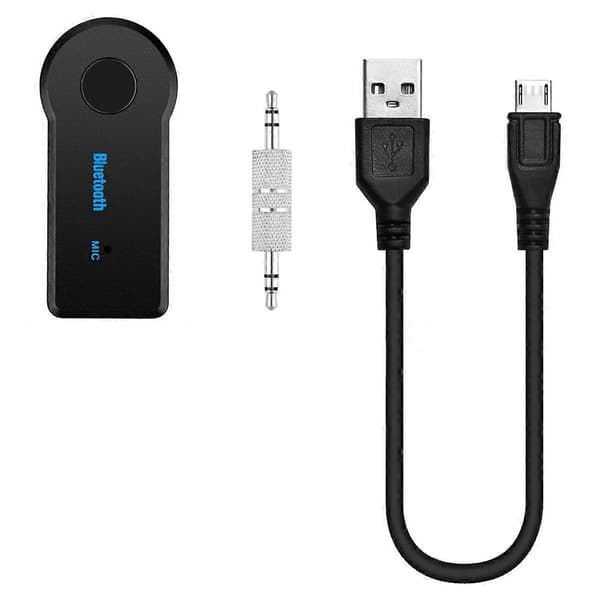 2-i-1 Trådløs Bluetooth Mottaker 3.5mm Aux Lyd Musikkadapter med Håndfri Funksjonalitet USB B