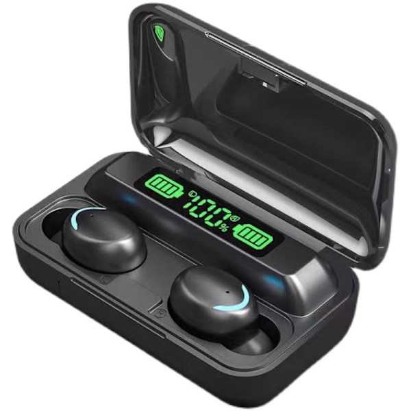 Uudet päivitetyt TWS Bluetooth -langattomat kuulokkeet Hi-fi-stereona, korvassa pidettävät urheilukuulokkeet vedenkestävällä mikrofonilla