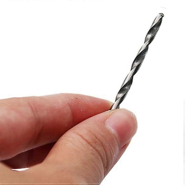 40 st Titanium Twist Borr Set, Kobolt Metriska Borrar 0.5mm - 2.0mm för Metall, Rostfritt Stål
