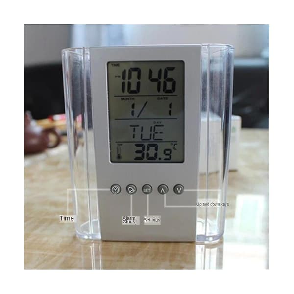 Evighetskalender Penna Klocka Elektronisk Penna Klocka Cylinder Elektronisk Väckarklocka