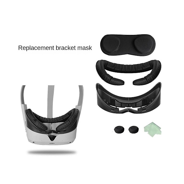 Ansiktsfäste Svamp Läderdyna För Pico 4 Vr Headset Ersättning Tvättbar Ansiktsmask För Pico