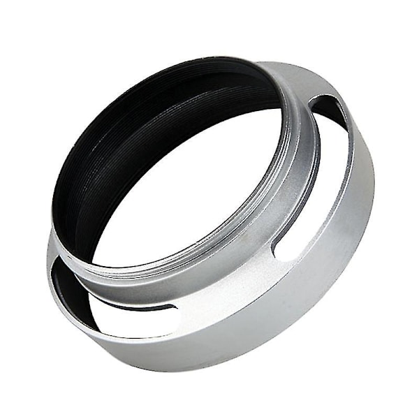 39mm Alumiininen Hopea Obliikki Objektiivin Suojus Sisäkierteellä Leica SLR -kameroille