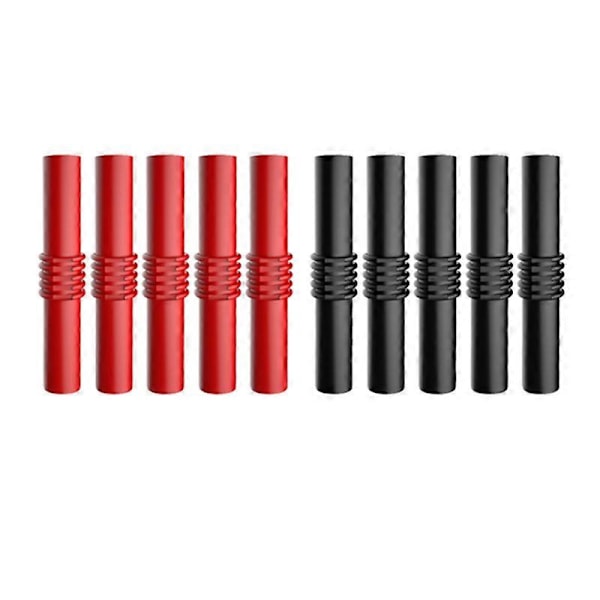 P7023 10 st/parti Förlängning Isolerad PVC 4mm Banankontakt Uttag Hona till Hona Adapter Koppling