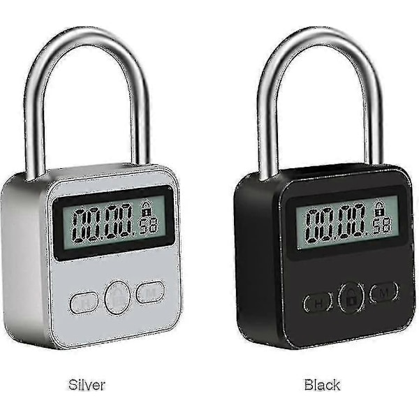 Smart Time Lock, 99 timmars maxlås med LCD-display Multifunktionell elektronisk timer A Y -t-YUHAO