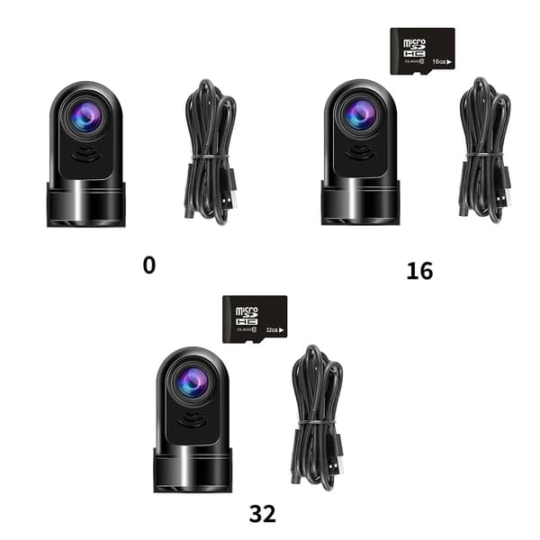 1080p HD 360 Graders Mini ADAS Dashcam, Mini Front Dash Kamera til Biler Nyeste