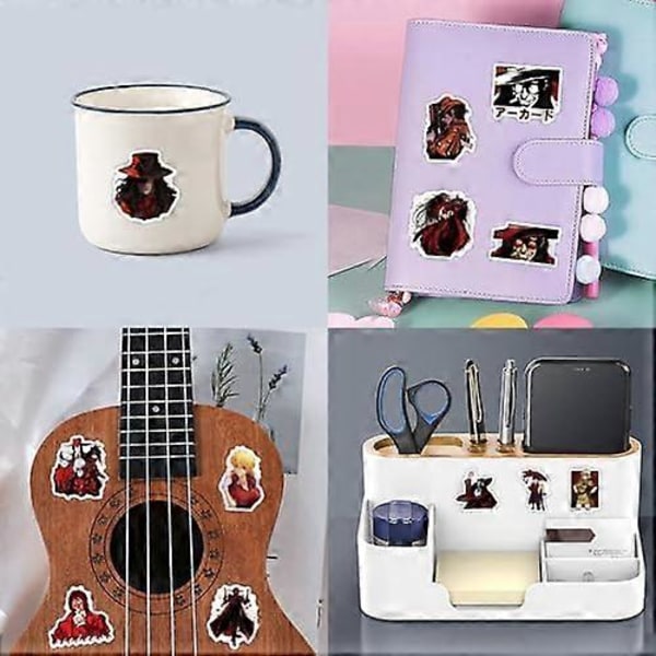 Hellsing-tarrat, Kylmät Anime Manga Vedenkestävät Vinyyli Tarrat Teineille Lapsille Pojille Kannettavalle Tietokoneelle Rullalaudalle Puhelimelle Vedenpullolle Muistikirjalle Autolle Polkupyörälle Moottoripyörälle