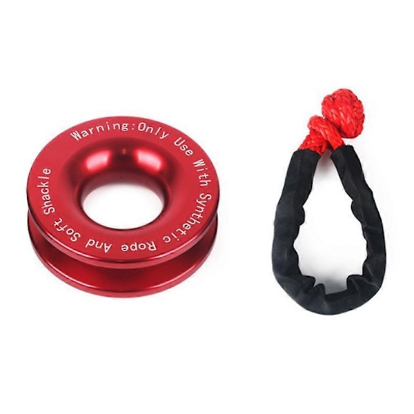 Vinsj Snatch Recovery Ring, Syntetisk Vinsjtau, Snatch Ring Soft Sjakkel, Vinsjtilbehør for UT