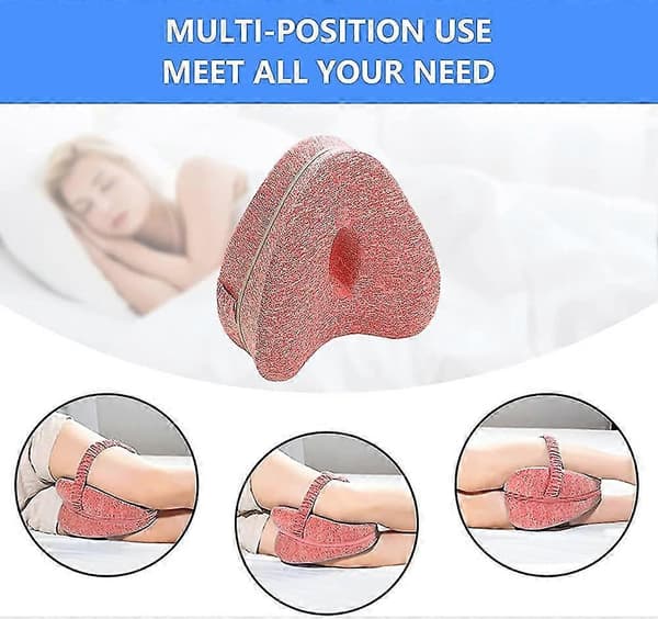 Knäkudde för sidosovare, Benkudde Memory Foam Ortopedisk Knäkudde