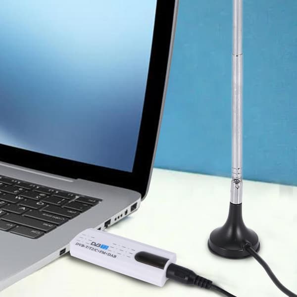 USB 2.0 Digital DVB-T/T2 SDR+DAB+FM HDTV TV-tunermottakerpinne
