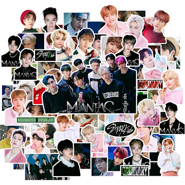Stray Kids Klistermärken 100 st Stray Kids Oddinary Klistermärkespaket Maniac Klistermärke Vattentäta Klistermärkespaket Present till Fans Dotter Stray Kids Merch Stray Kids