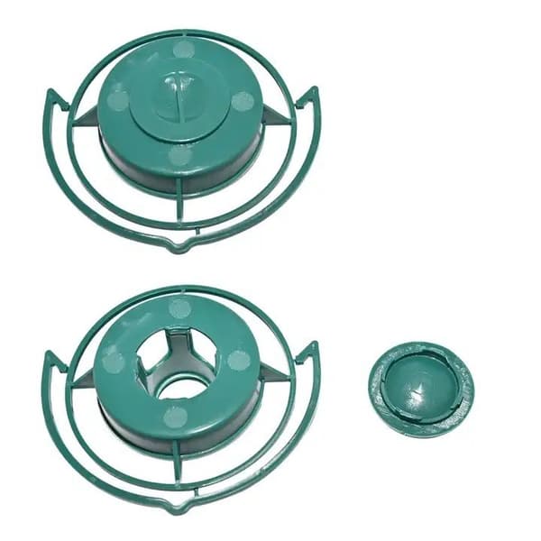 5-delt fuglefoderstation til plastikflasker (12,5x3,8cm), udendørs havefoderautomat