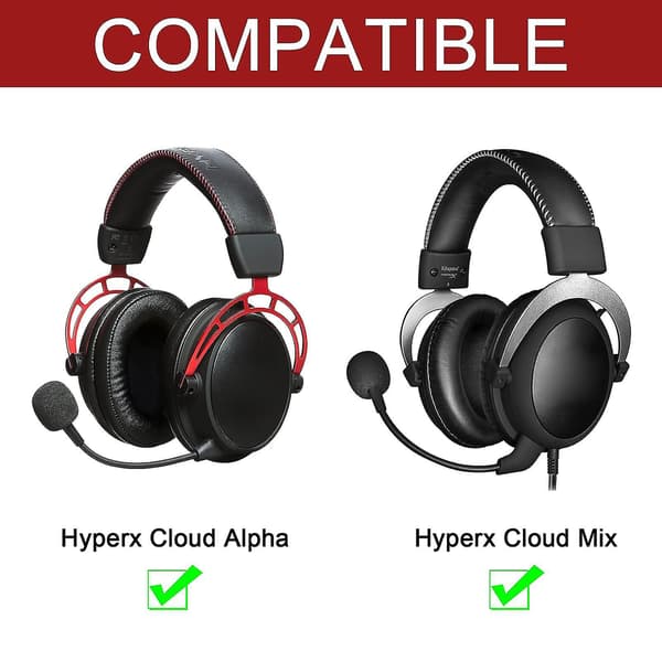For HyperX Cloud For Alpha Gaming Headset Kabel Nylon Flettet Udskiftningskabel