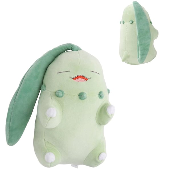 Pokmon Mjukt Serietecknat All Star Collection Dockor för Pojkar Flickor Födelsedagspresent Sovande Chikorita Plyschleksak 10\" Fylld Dockor,Pokmon Så