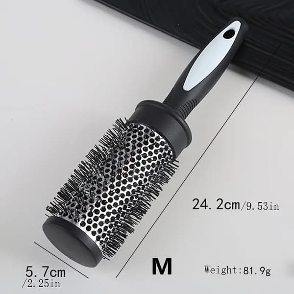 1 St Hårstyling Nylon Kam, Rund Curling Roller Kam, Rund Hårbørste Til Hårblæsning Og Hårtørring  M