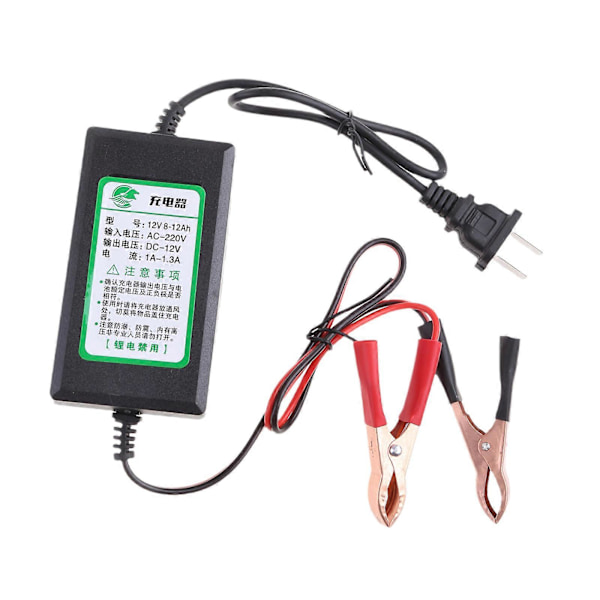 Bilbatterilader Brannsikker Powerbank 12V Blybatteri LED-skjerm