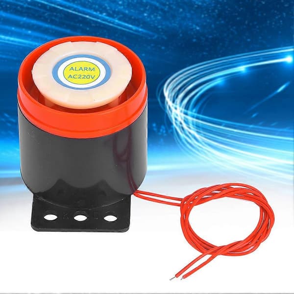AC 220V 110dB Aktiv Buzzer Alarm med Tråd til DIY Elektronik